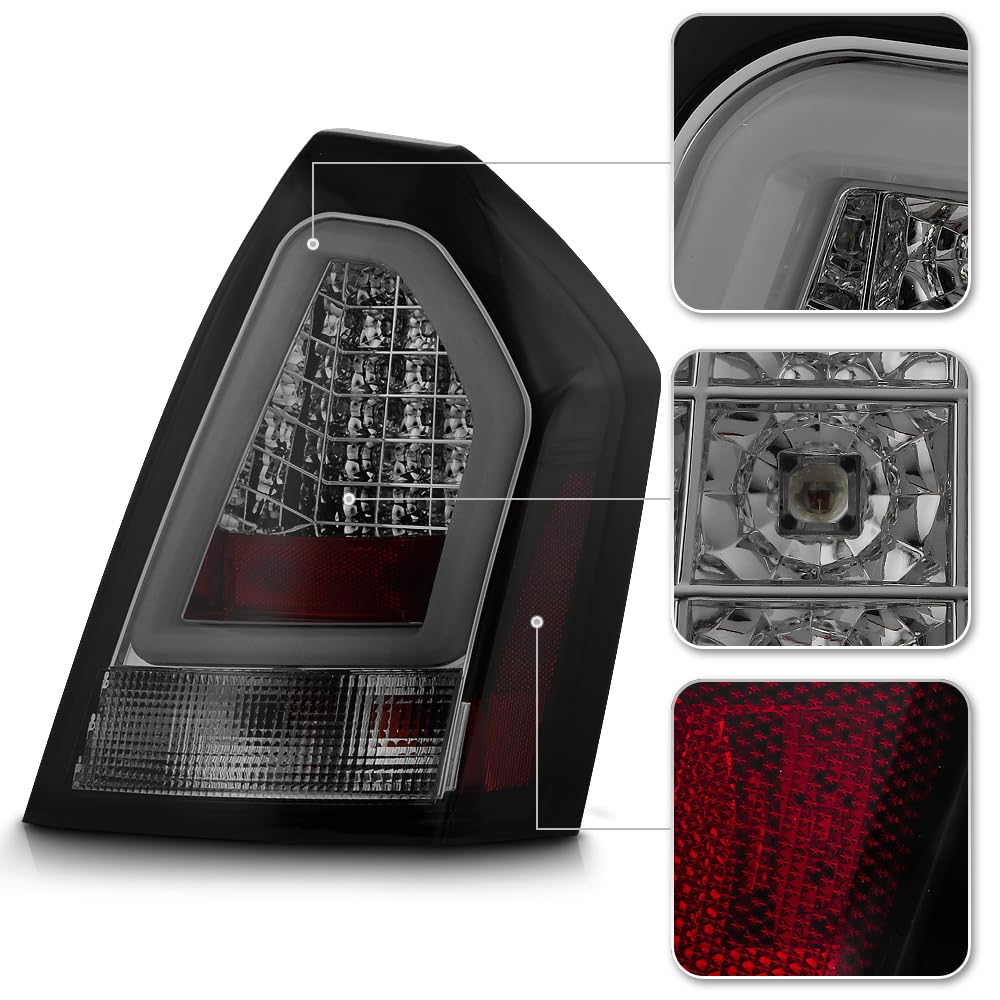 Amazon | ACANII - 2005-2007 クライスラー 300C SRT スモークレンズ