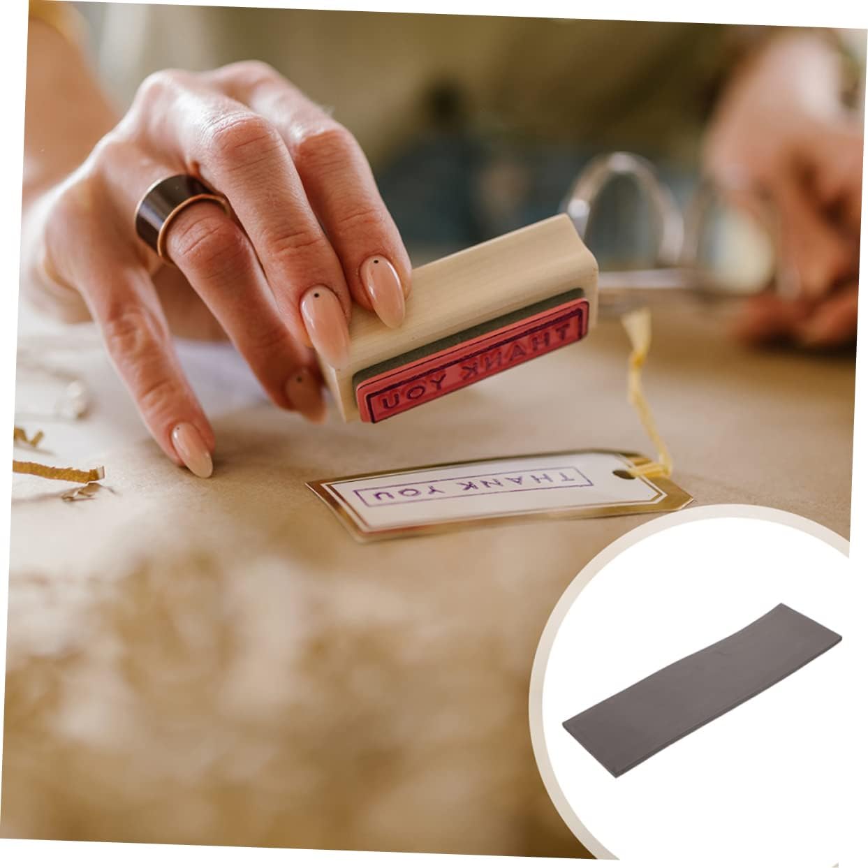 2Pcs Photosensitive Stamp Making Pad Cuttable Stamp Making Mat for Stamps Ideal for Stamping Platform Use Crafting and Projects