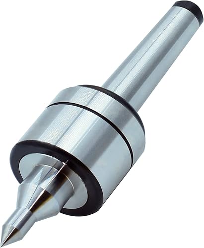 MT3 60° Centro giratorio en vivo de acero al carbono de alta precisión 0.000197 "Tornos CNC herramienta, resistente MT3 Live Center Herramienta de