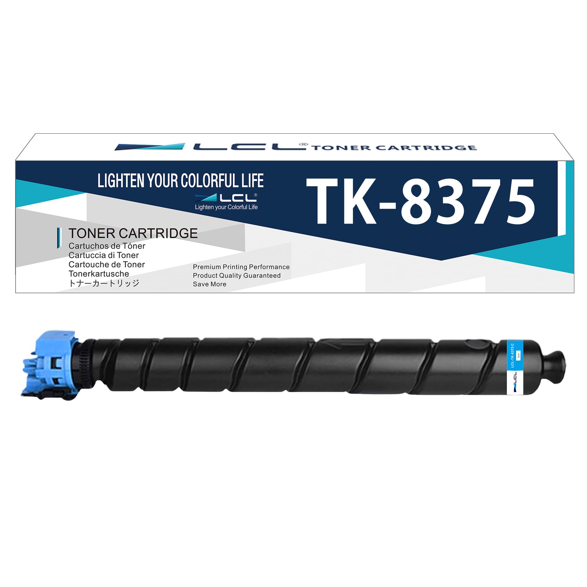 LCL TK8375 Cyjan kaseta z tonerem kompatybilna z Kyocera TK8375 TK-8375 TK8375C TK-8375C Zamiennik do Kyocera TASKalfa 3554ci(1 szt.)