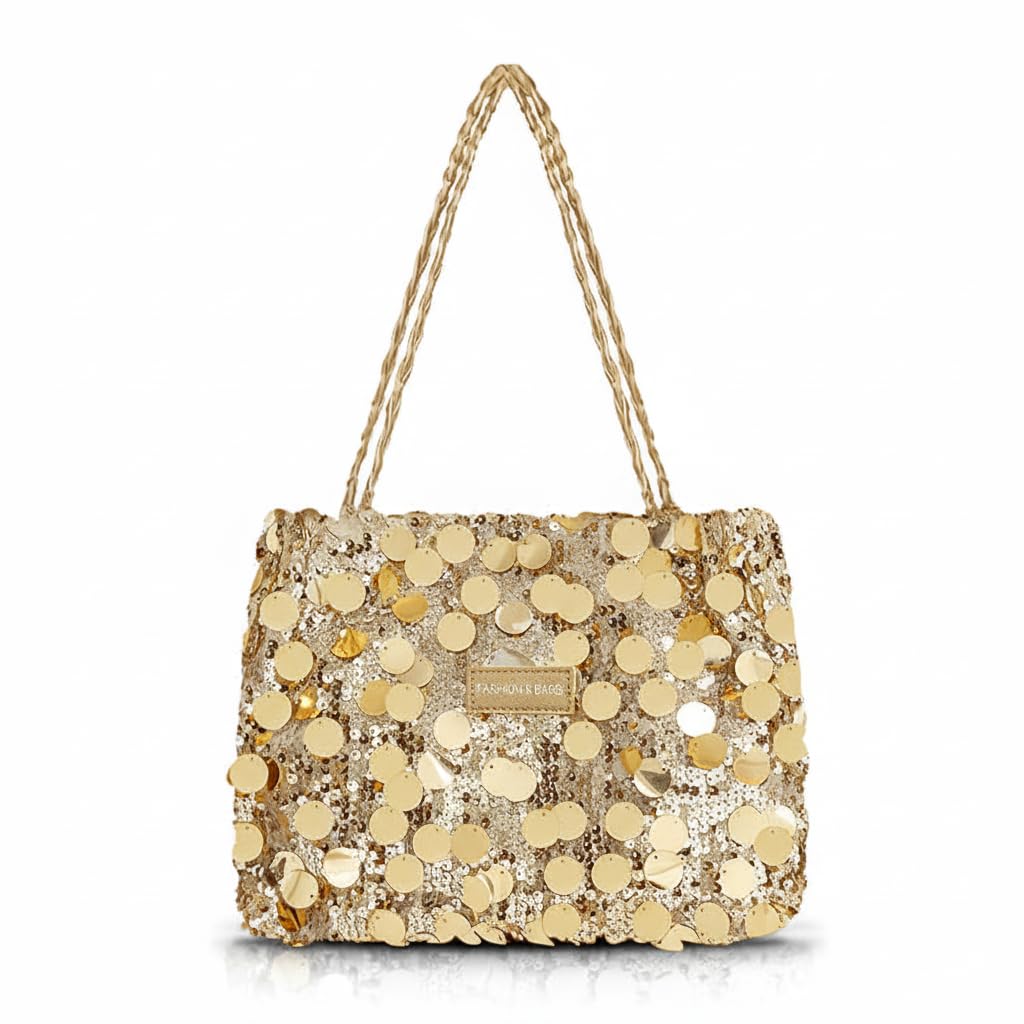 DOSYSO Korean Sequin Hobo Shoulder...