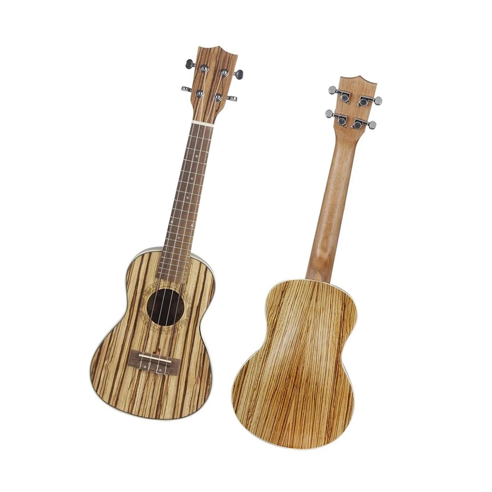 Ukulele Per Adulti Ukulele Professionale In Legno Zebrano A 4 Corde Da 23/26 Pollici Con Accessori(26 Inch)