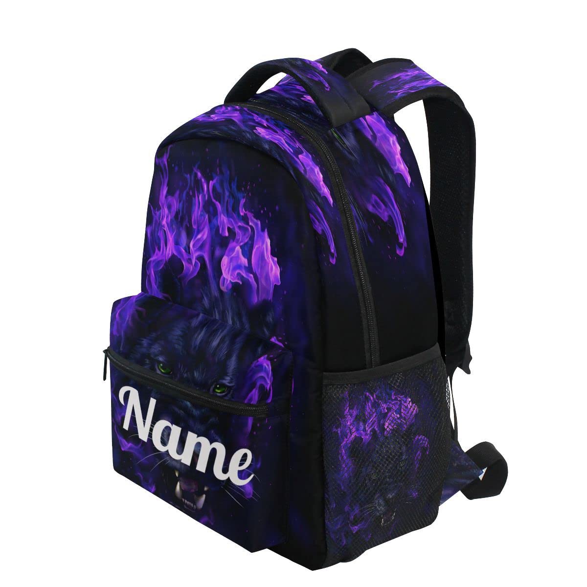 Custom1 - Mochila para niños con texto en inglés "Añade tu nombre", mochila para estudiantes primarias, bolsa para libros para niños y niñas, Personalizado3, talla única