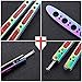 Butterfly Knife Trainer - Balisong Trainer - Practice Butterfly Knife - NOT Real Blade NOT Sharp - Butterfly Knives Knifes - Dull Trick CSGO Knife Trainer - Navaja Mariposa - Comes with E Book K06-C