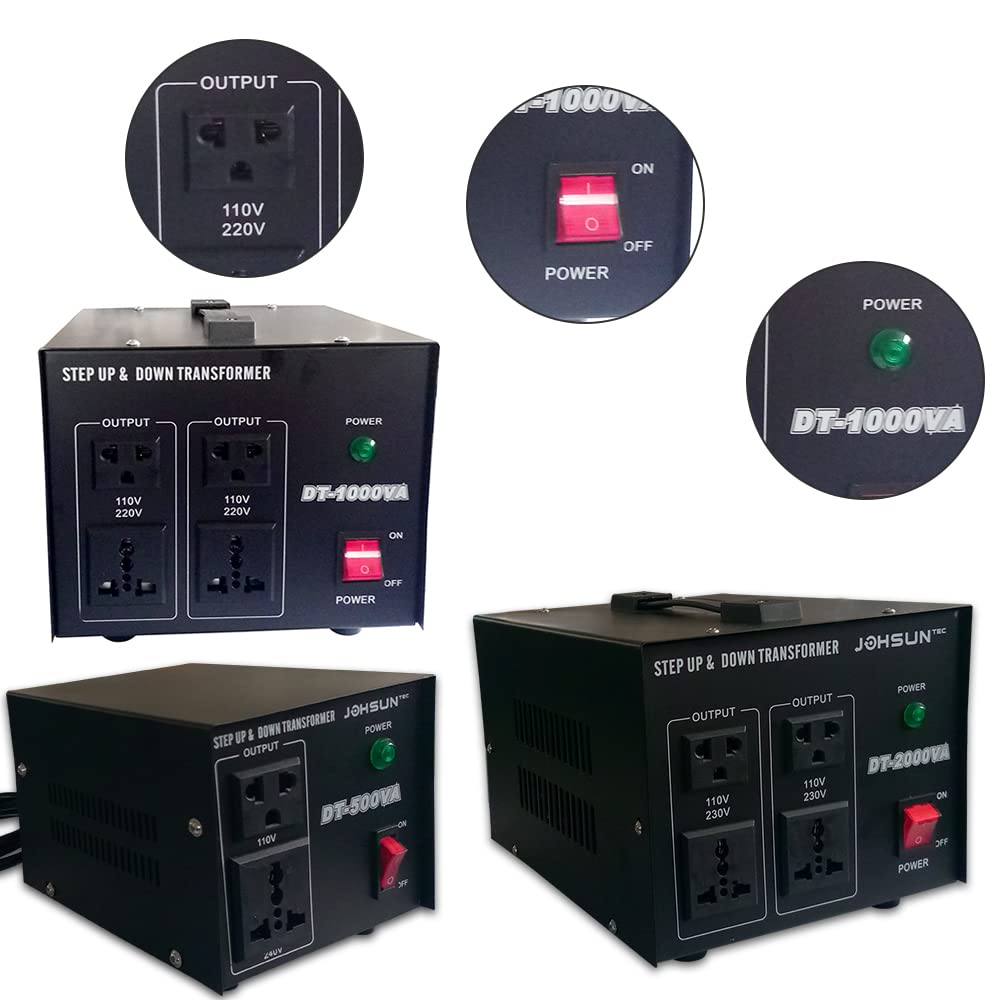 Trasformatore di tensione da 1000 W, 220 V a 110 V, convertitore step-up/-down