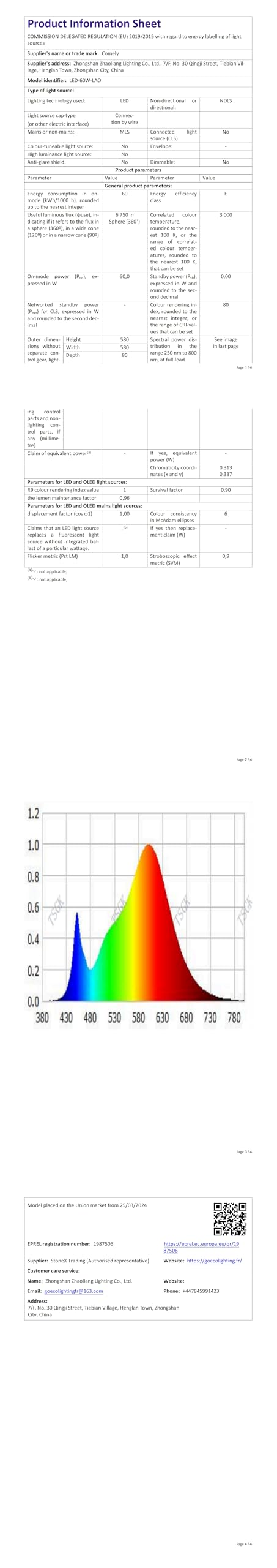 Comely nowoczesny żyrandol sufitowy LED, 60cm 60W 6750LM lampa sufitowa LED, nowoczesna lampa, salonu, ciepłe białe światło 3000K, biały