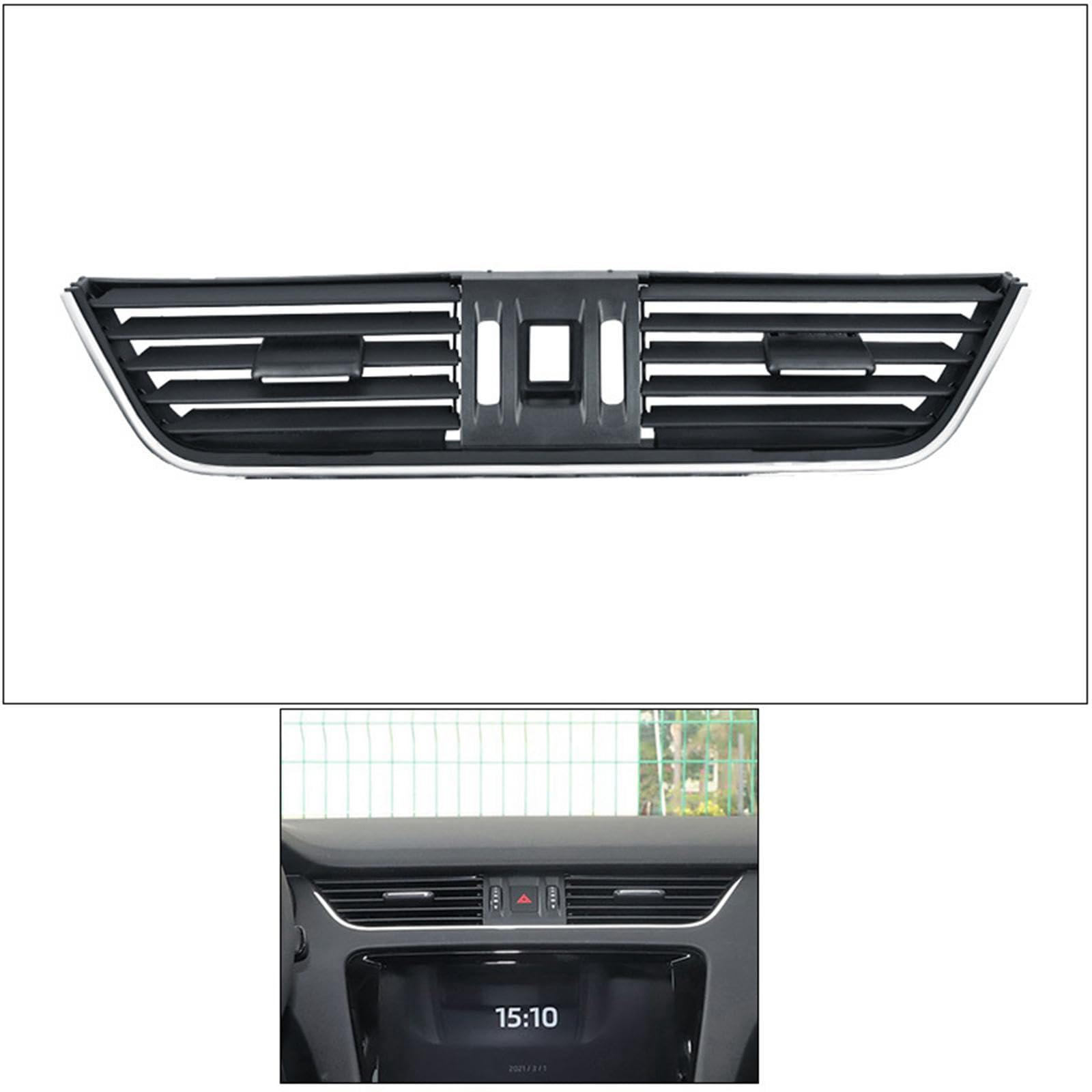 Amagogo Pièces de Rechange compatibles pour Panneau de Ventilation : Accessoires Noirs, Installation Facile, Grille Robuste pour, importée, Centre