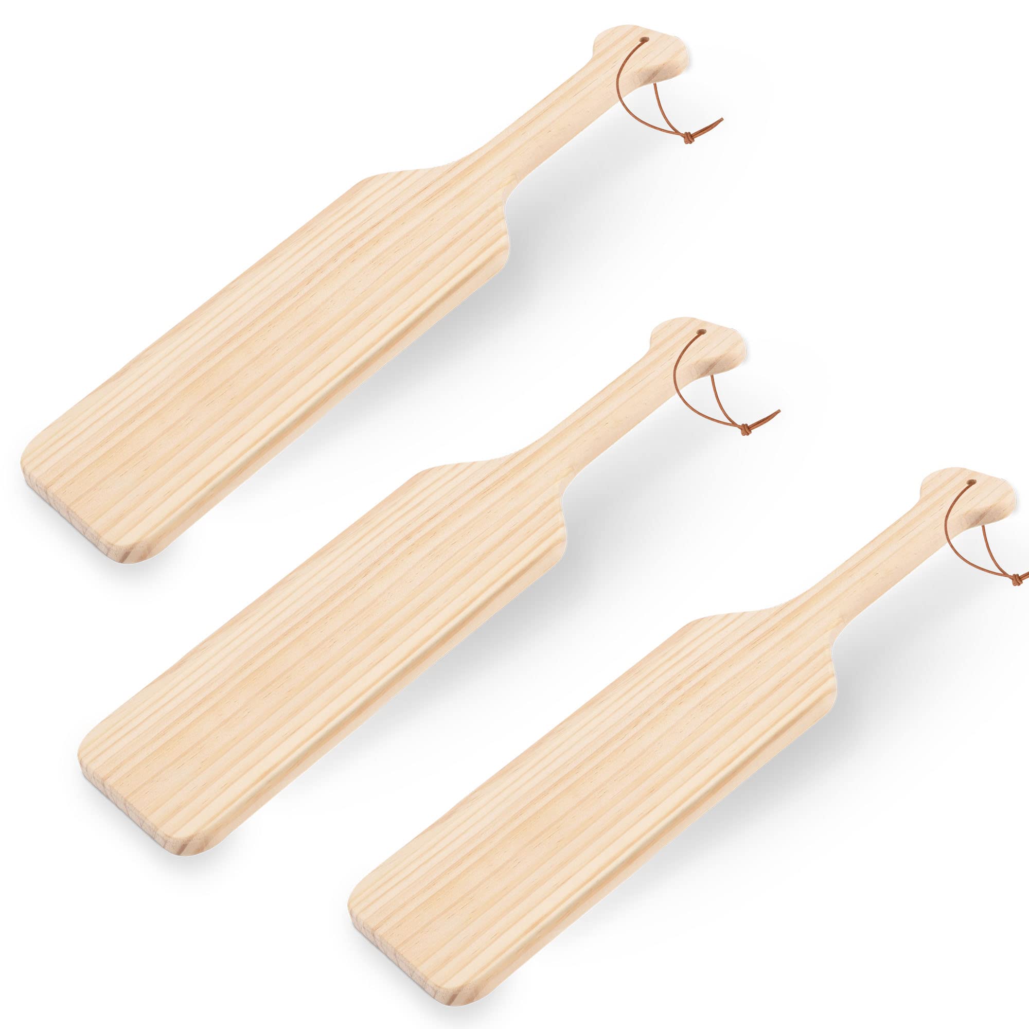 Photo 1 of 3 Pieces 22" Sorority Paddle, Unfinished Solid Pine Wooden Paddle, Smooth Wooden Fraternity Paddle for Drawing/Crafts 3pcs of 22"