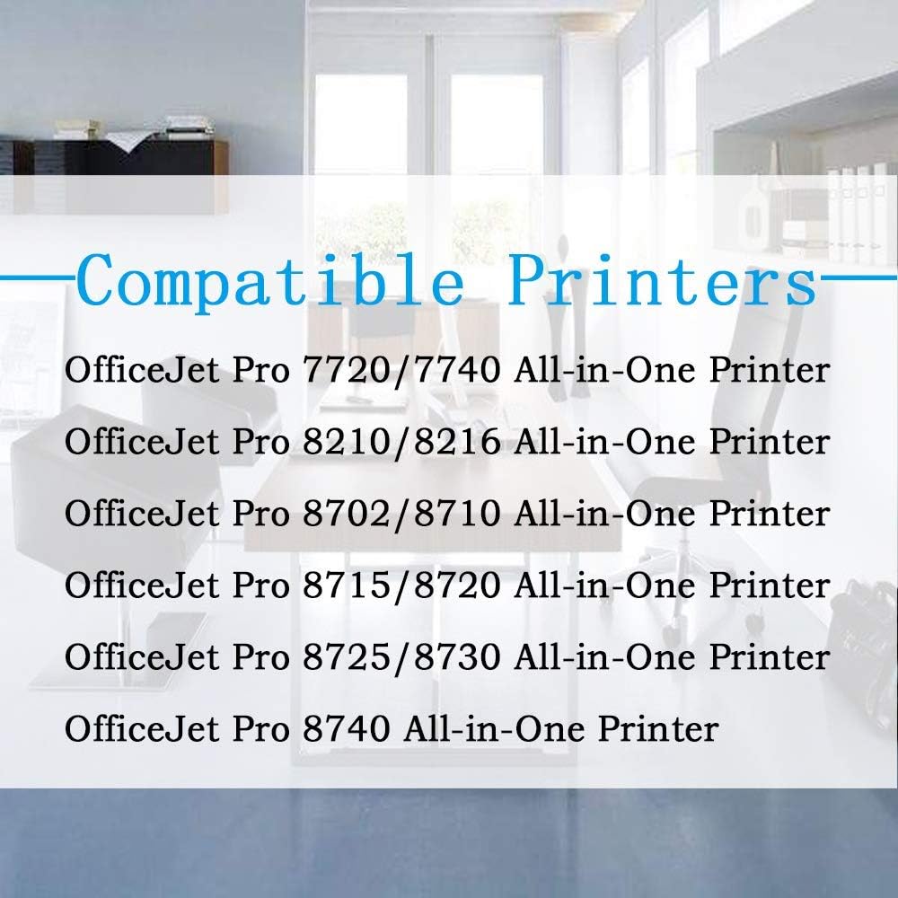 ColorPrint Compatible 952XL Ink Cartridge Replacement for HP 952 XL Work with OfficeJet Pro 7720 7740 8216 8200 8210 8218 8724 8725 8726 8728 8730 8710 8720 8740 Printer (C, M, Y, 3-Pack)