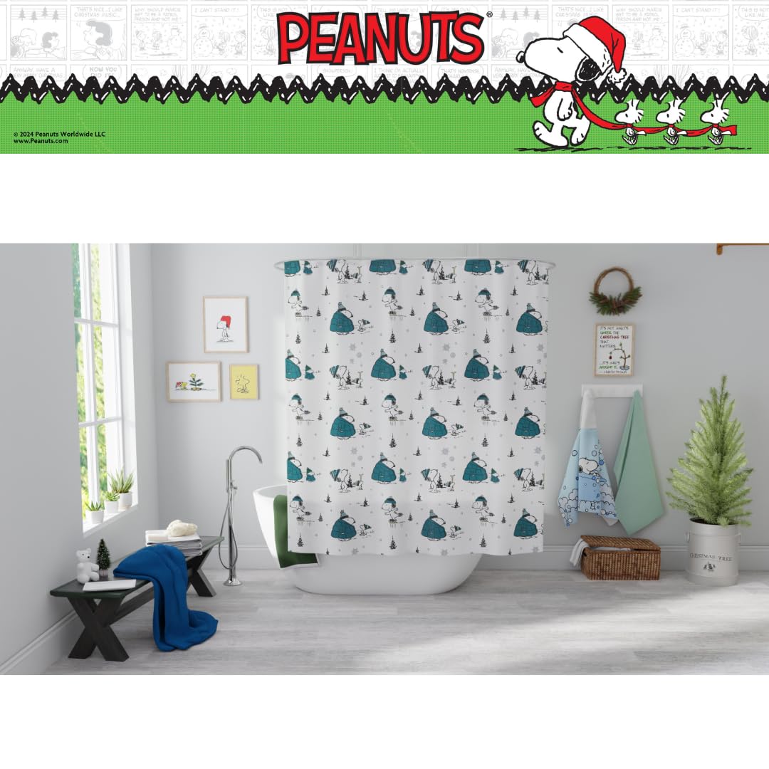 Snoopy Christmas Shower Curtainnull