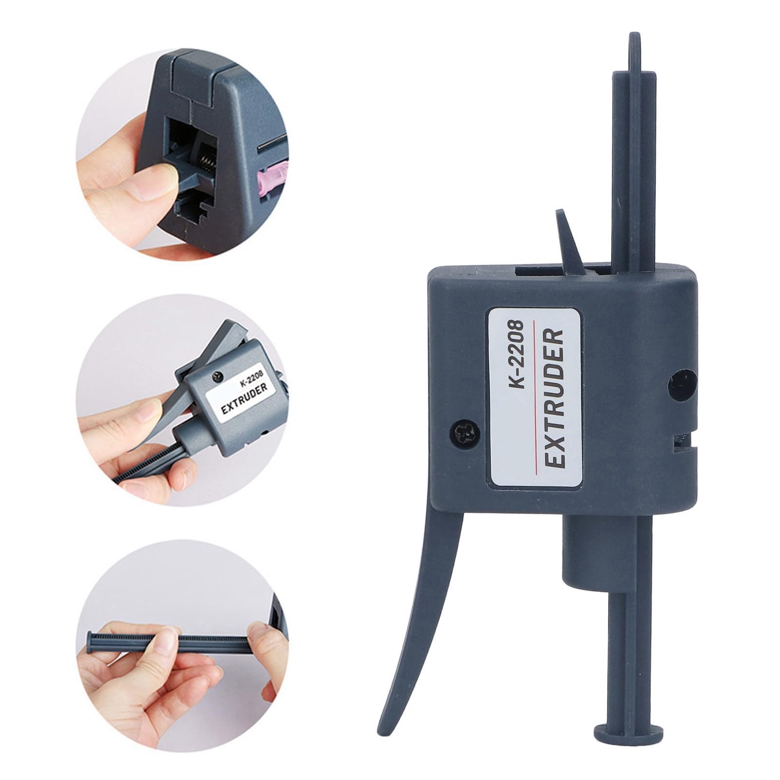 K2208 Solder Paste Extruder, Solder Paste Dispenser Portable Semi Automatic Soldering Flux Glue Dispenser with 1.3mm 1.3mm Nozzles Soldering Flux Glue Dispenser