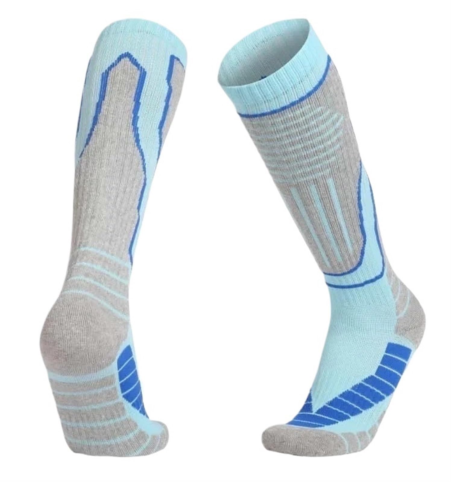 Chaussettes de ski d'hiver patchwork chaudes chaussettes de ski respirantes à séchage rapide chaussettes de ski en plein air chaussettes de ski antidérapantes absorption de la transpiration