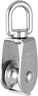 Aexit M25 Lifting Material Handling Crane Swivel Hook Single Pulley Block Hanging Wire Snatch Blocks Towing Wheel