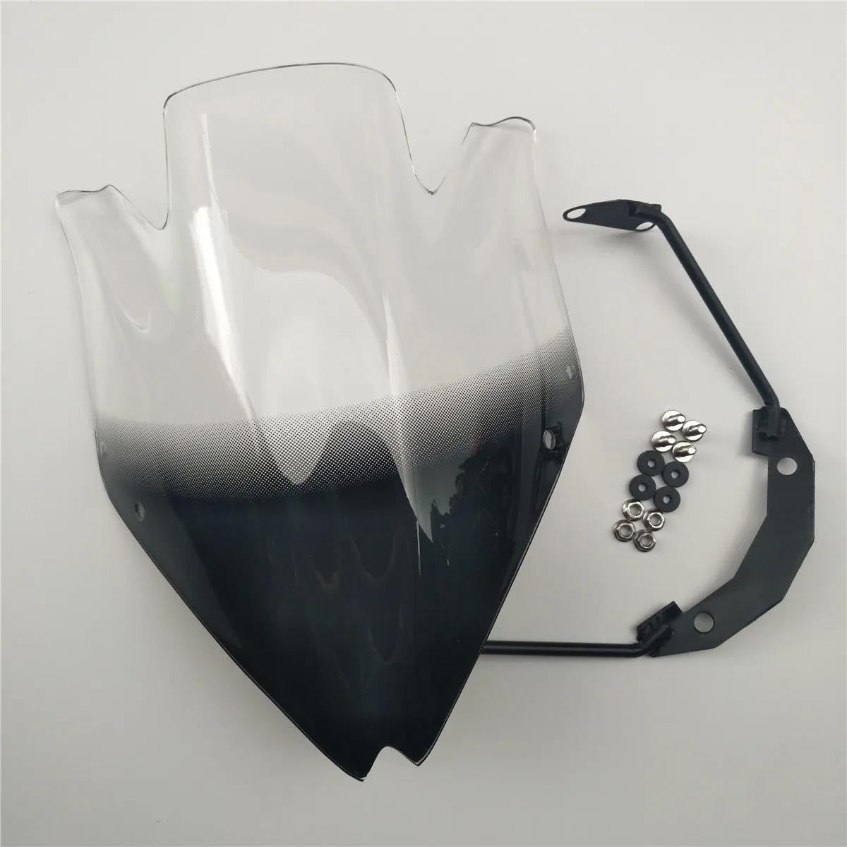 Do Z750R 2007-2012 Szyba Przednia, Osłona , Spoiler W Kolorze Przydymionym Czarnym Przedłużenie szyby motocykla(Clear)