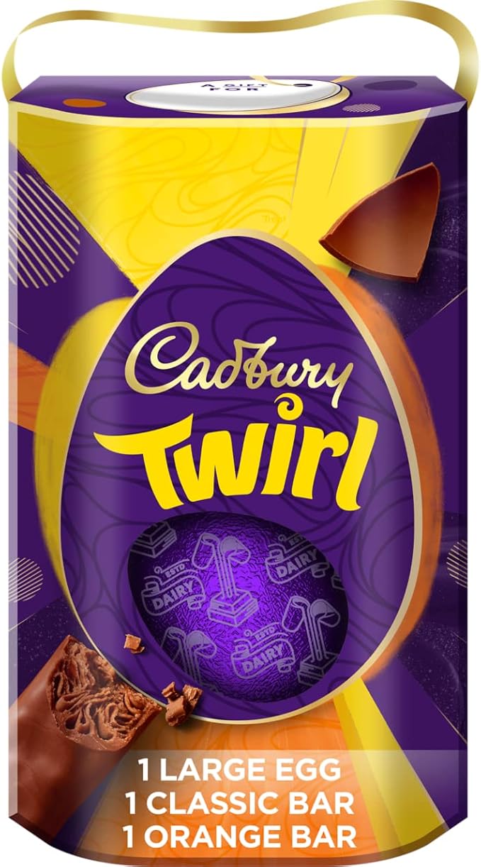 Cadbury Dairy Milk Twirl Chocolate Easter Egg 241g Amazon.co.uk Grocery