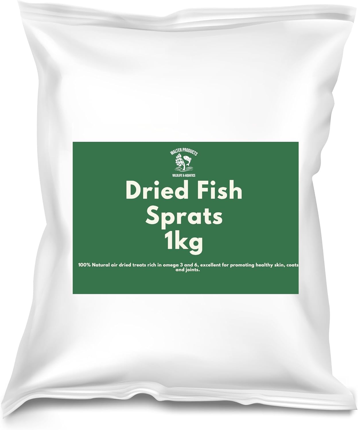 Walter Products DRIED Sprats Dog Treats 1kg – 100% Natural, Dried Fish Treats – High in Omega 3 – Grain-Free and Hypoallergenic BARF diet Walter Products DRIED Sprats Dog Treats 1kg – 100% Natural, Dried Fish Treats – High in Omega 3 – Grain-Free and Hypoallergenic BARF diet