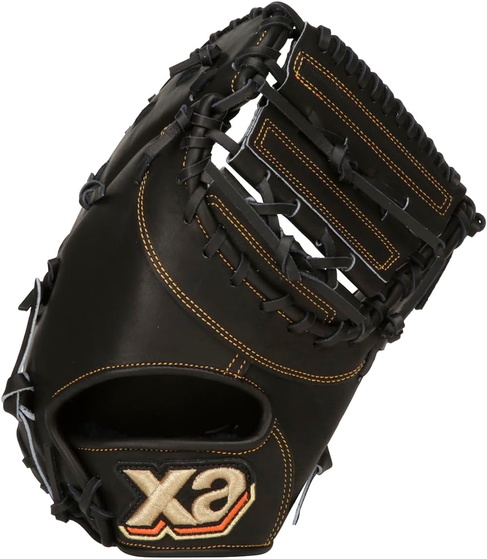 Xanax Baseball Hard Baseball Right Throw Hard Junior First Mitt XanaPower Black x Orange (9020) R (Right Throw) BHF24FJ1P