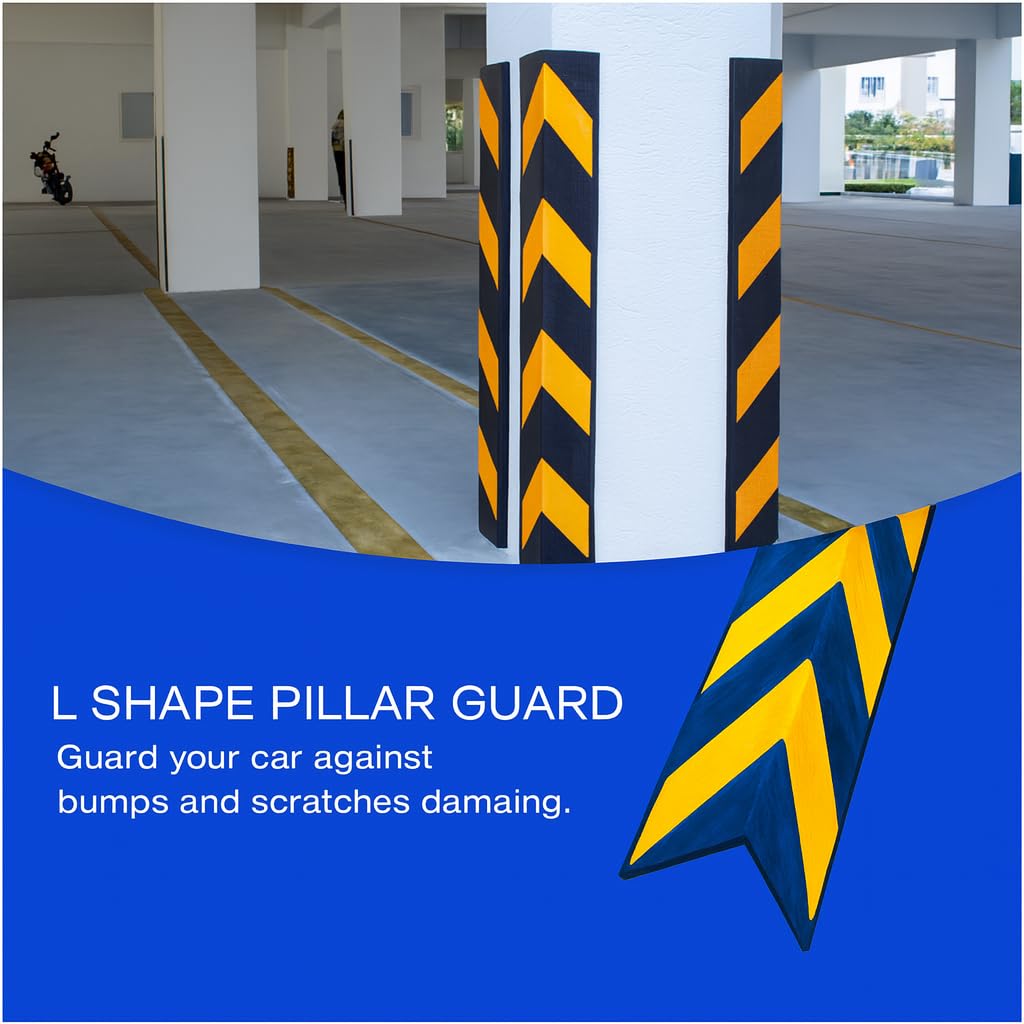 Heavy-Duty EVA Foam Car Door Protector by Tjikko Extra Thick Self-Adhesive Guard for Scratch Prevention and Paint Safety in Residential Garages, Warehouse Walls & Tight Parking Spaces (2) 3
