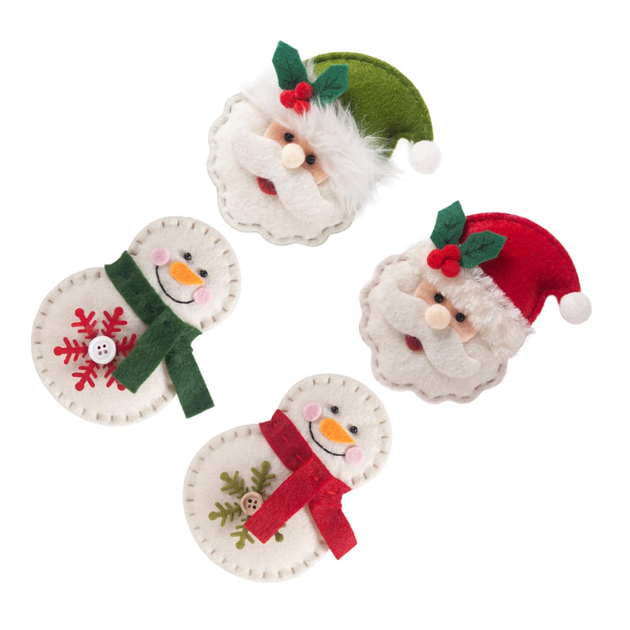 ABOOFAN 12 Pz Ornamenti Natalizi in Feltro Ornamenti Di Babbo Natale Ornamenti Dell'albero Di Babbo Natale Ornamenti Di Pupazzo Di Neve Di Natale Oggetti Decorativi Albero Di Natale