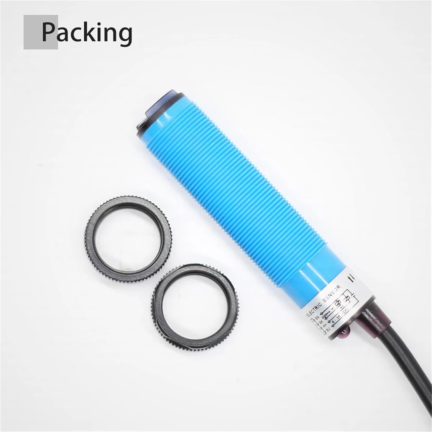M18 2m Optical Sensor Retro-Reflective Photo Electric Proximity Switch PE18 for Fiber Production(TD-02,NPN NC)