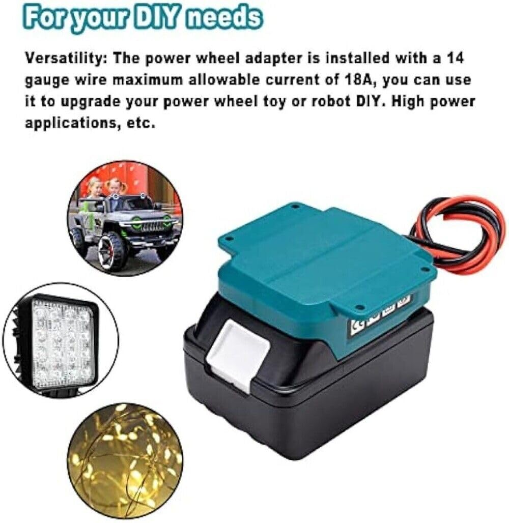 Adapter For Battery With Wire Harness Connector 12AWG Wire With 40A Fuse For Peg Perego Easy Install Easy To Use I.1268143147