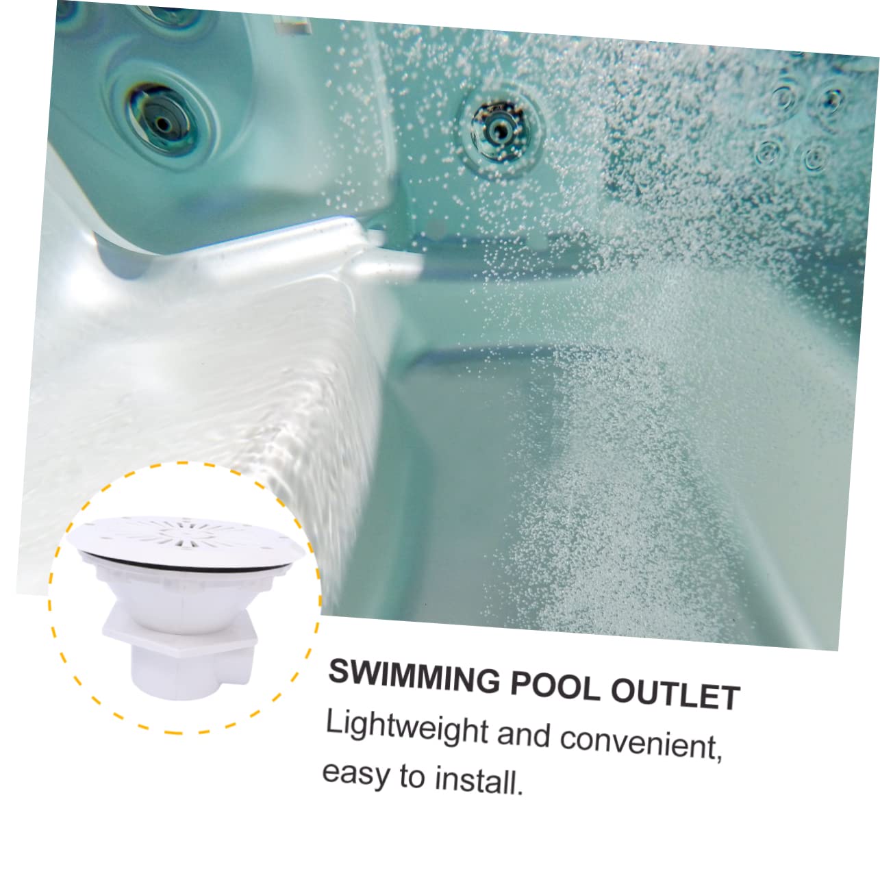 TOYANDONA 1 Pieza Desagüe Principal para Piscina In Ground Accesorio de Drenaje Eficaz para Instalación y Compatible con Mayoría de Estándar