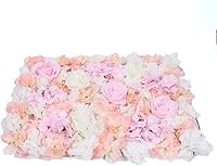 Vista 16 de Paneles de pared de flores artificiales de 16 x 24 pulgadas, tapetes de pared de flores de seda para jardín al aire libre, patio, valla, valla de 4