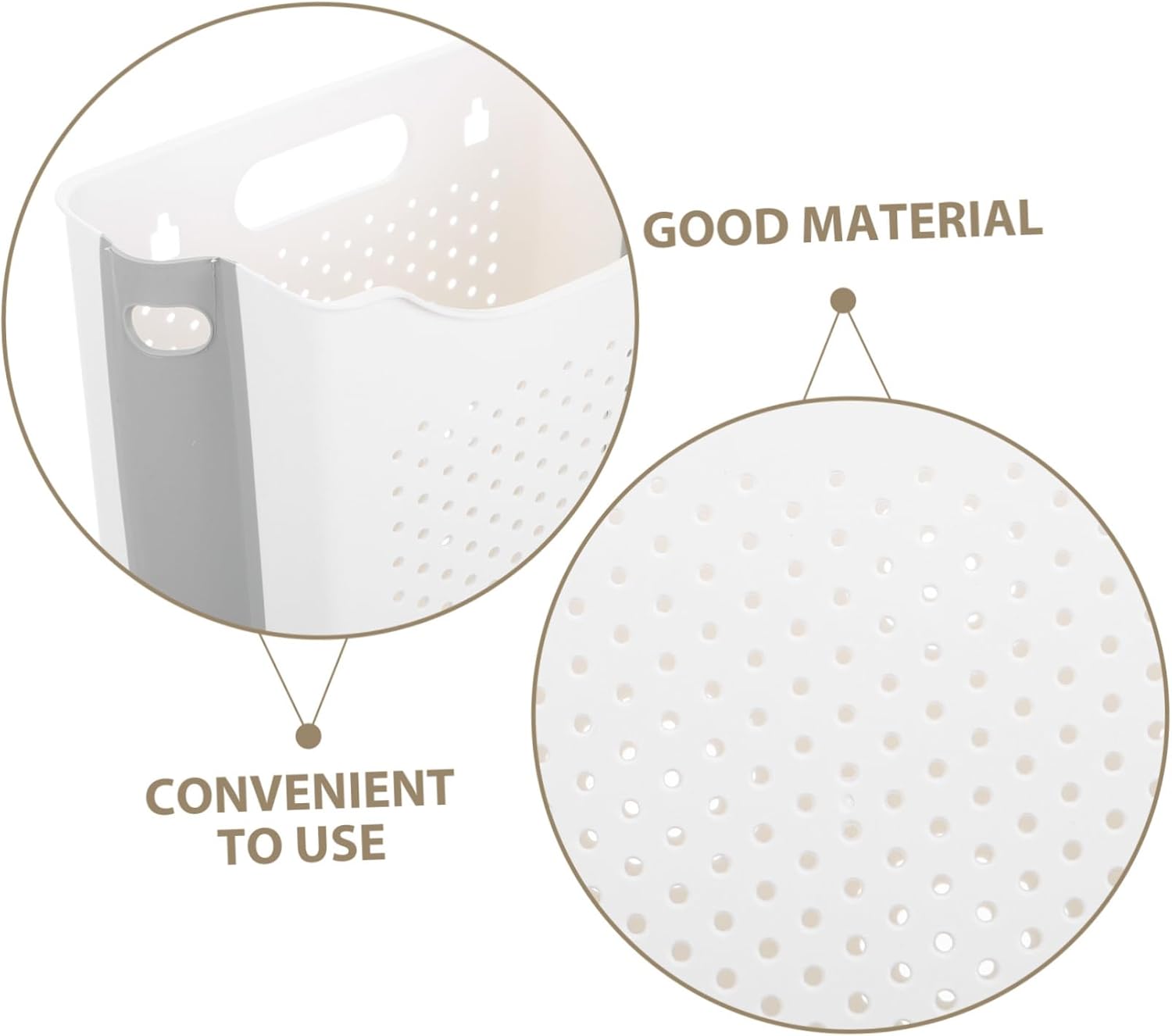 BESTYASH Collapsible Wall Mounted Laundry Basket Foldable Dirty Clothes Hamper Space Saving Storage Container for Bathroom Bedroom Dorm and Organization