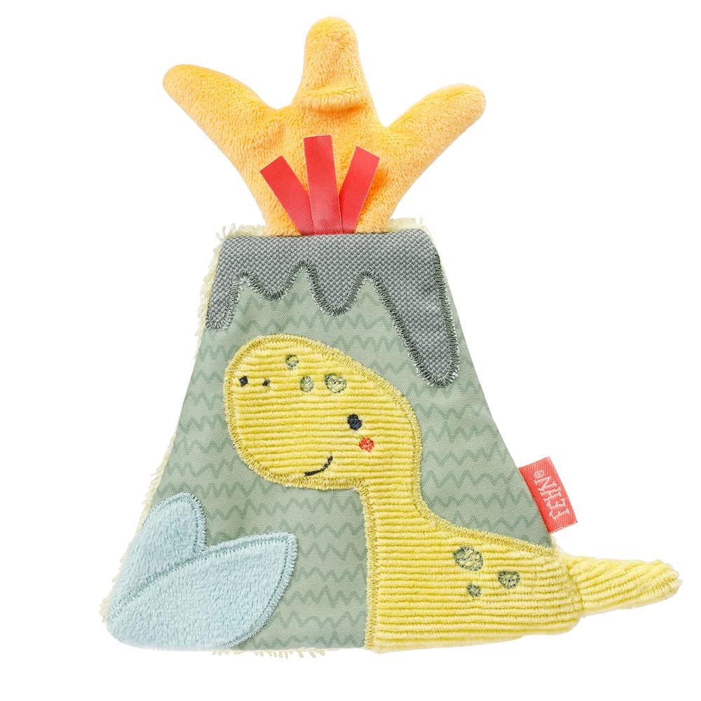 Crinkle Vulkan - Activity Baby Raschel Toy for Gripping and Playing - Activity Raschel Animal Baby Toy - Motor Skills Toy & Crinkle Toy for Babies and Toddlers from 0+ Months