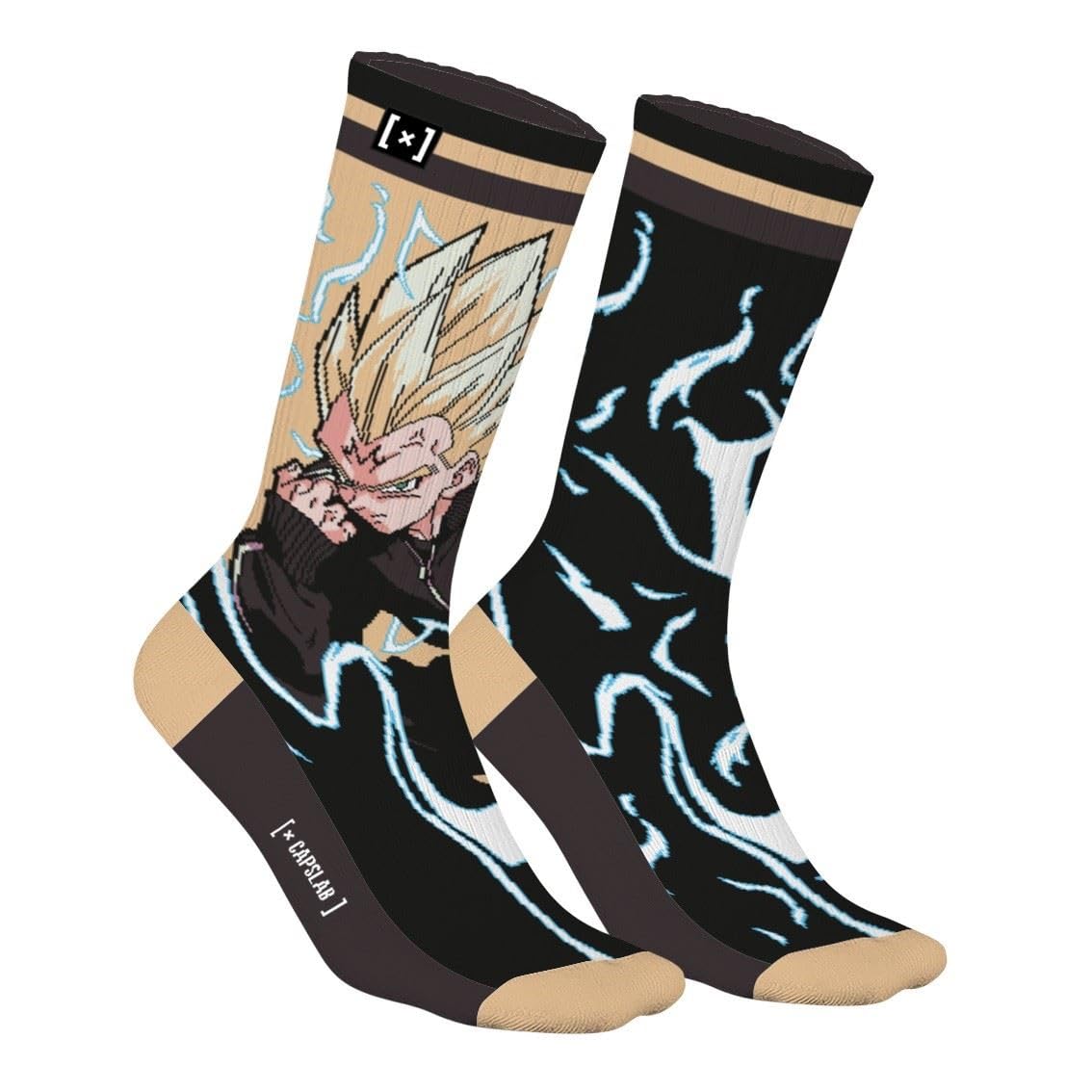 Capslab Dragon Ball socks Vegeta - Officially licensed anime socks - Comfortable cotton socks in an iconic design - - 43-46
