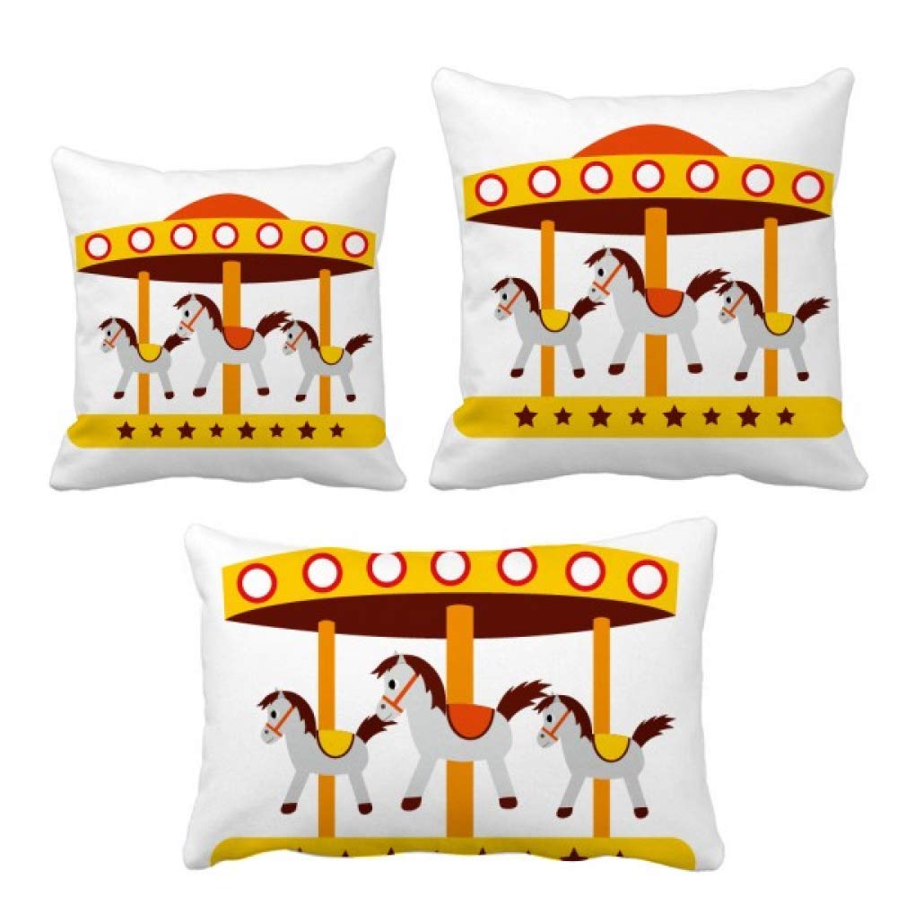 Housse de coussin decoration canape carrousel pour un salon chaleureux