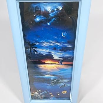 ラッセン額縁、イルカ＆フォール Amazon.co.jp: クリスチャンラッセン 鯨 宇宙 イルカ 額寸320