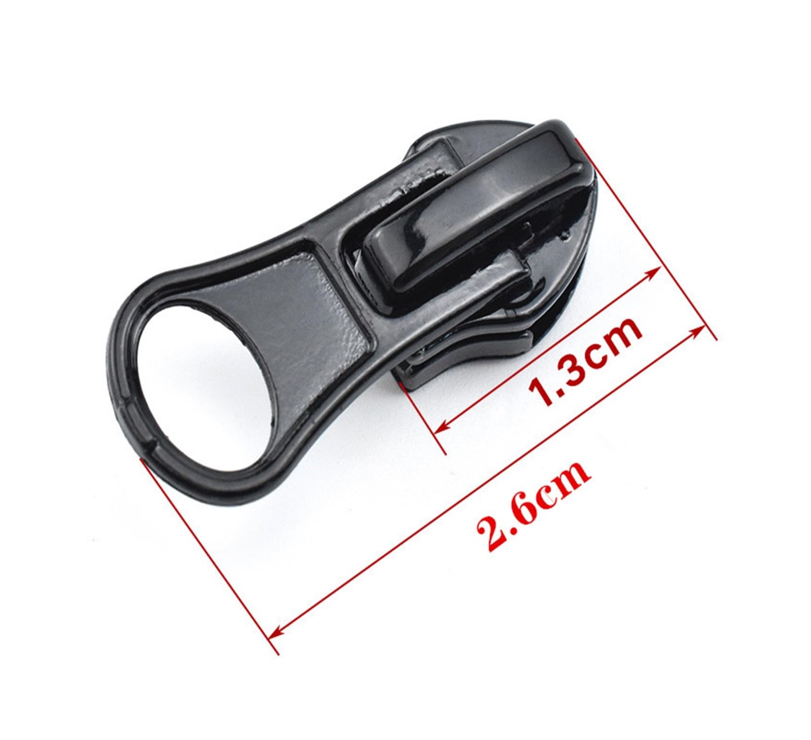 Tirones para deslizamientos de cremallera de metal 5 uds 5# instalación de cremallera impermeable for bolsa con cremallera de nailon Invisible chaqueta con cabezal de cremallera costura DIY(100pieces
