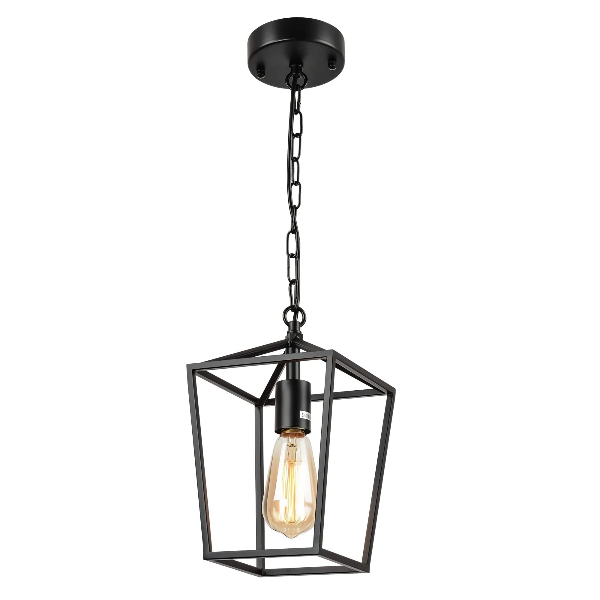 Lqiflvc Rustic Farmhouse Pendant Light Vintage Industrial Pendant Lighting Retro Restaurant Chandelier E27/E26 Individual Creative Art Single Head Hanging Lights Fixture Bedroom Living Room Hotel Cafe