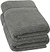 Utopia Towels - Badetuch groß aus Baumwolle 600 g/m², 2er Pack - Duschtuch, 90 x 180 cm (Grau)
