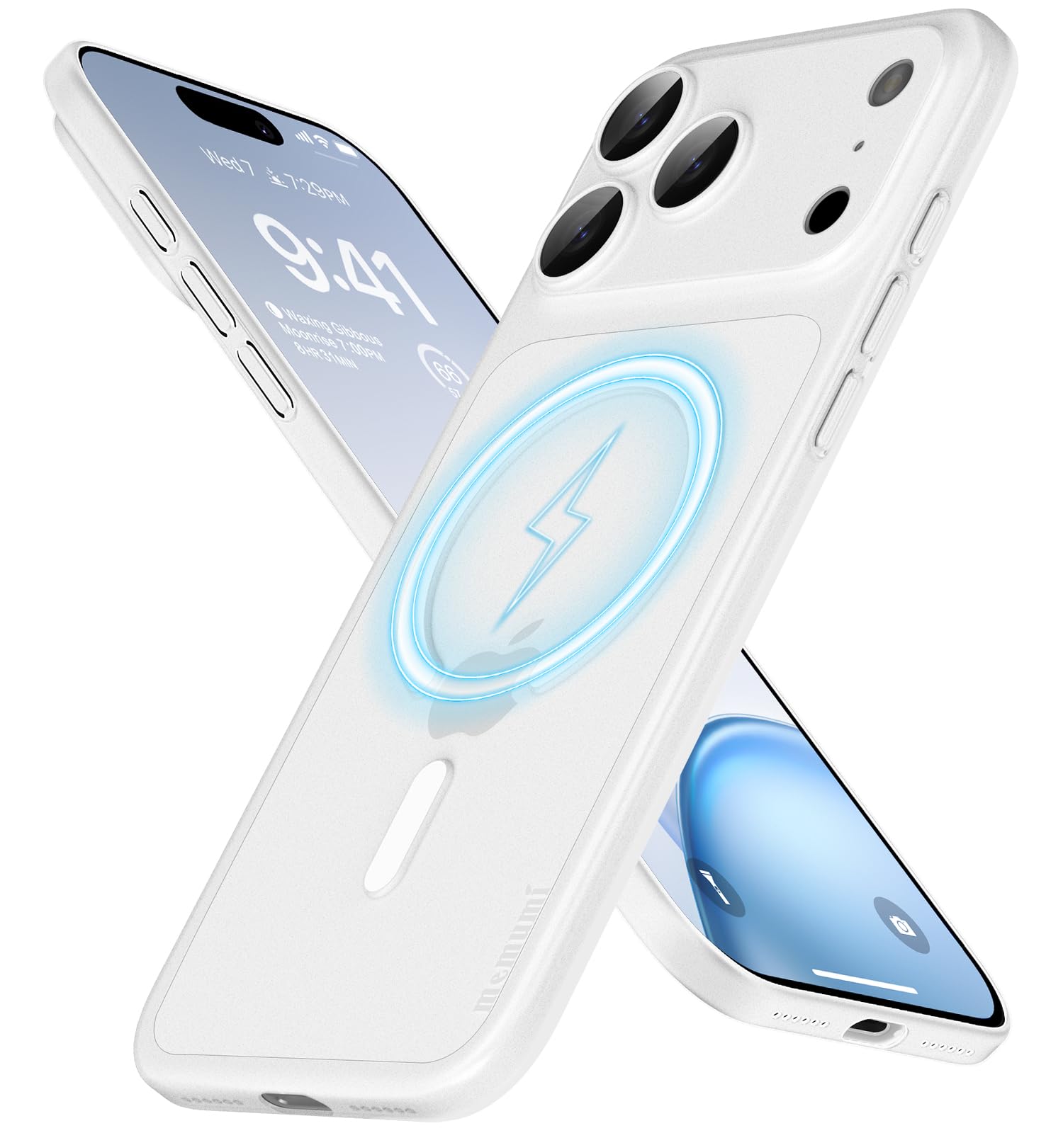 Magnetic Case for iPhone 18 Pro Max Ultra-Thin Minimalist, White
