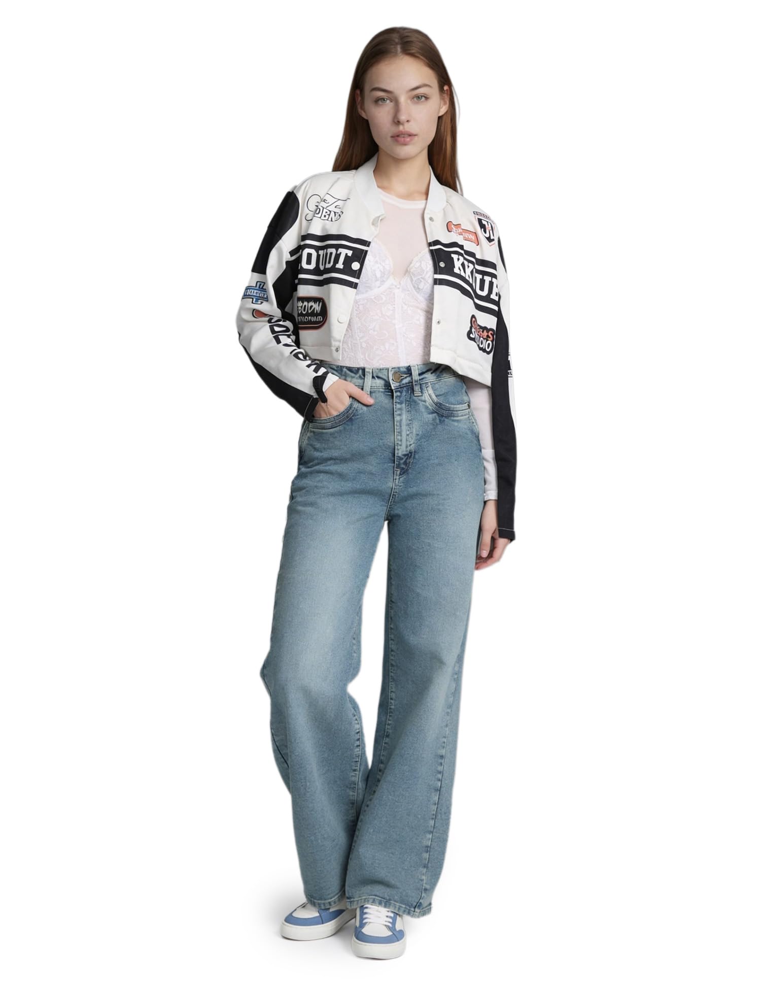 flying machine Women's Baggy Fit Jeans| Solid | High Rise | Stretchable | Jeans for Woman-picture-27