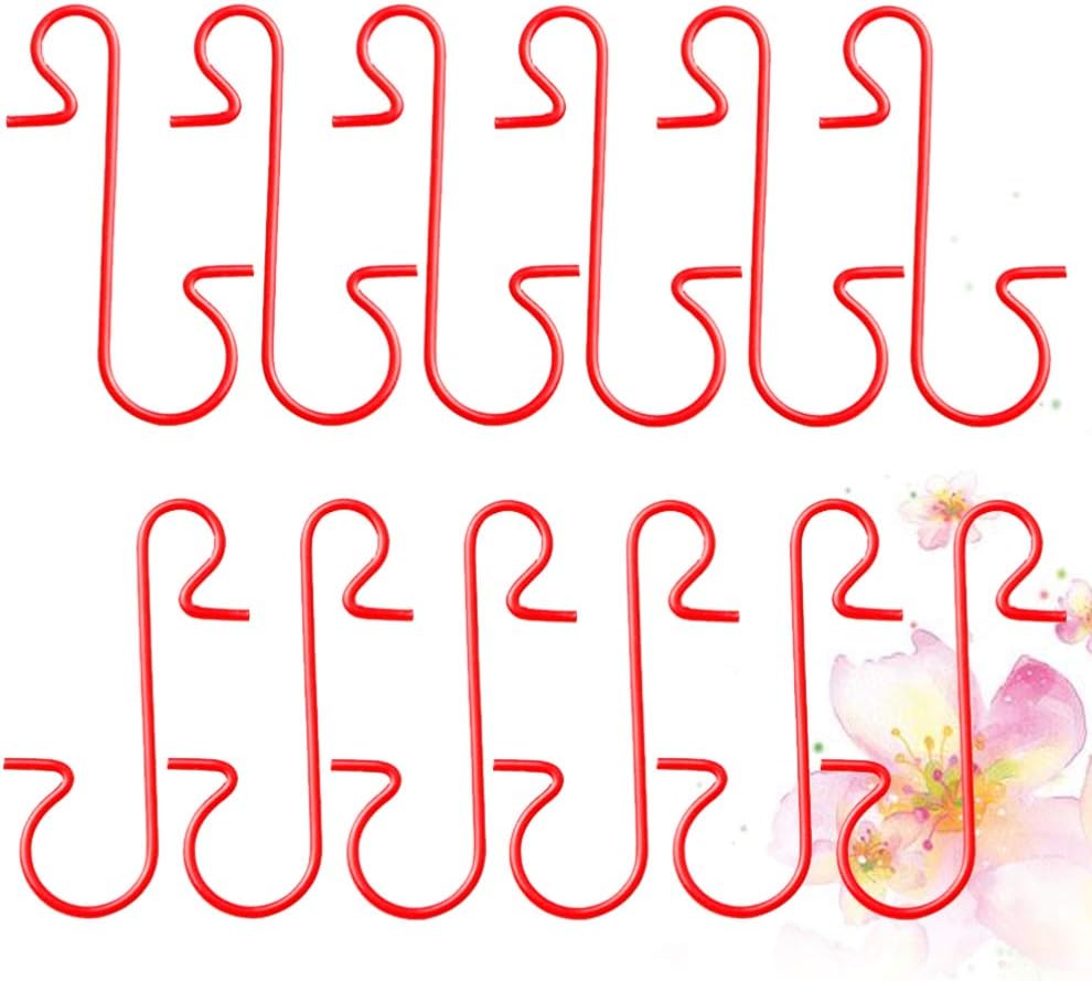 Zerodeko 150pcs Shape Metal Hooks for Christmas Decorations Versatile Hanging Hooks for Ornaments and Home Decor Metal Hangers for Holiday Festivities