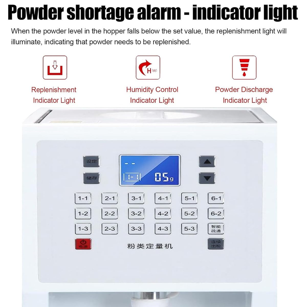 Automatischer Pulverspender 3,5L, Digitale Dosiermaschine mit 17 Speichereinstellungen für genaues Befüllen von Milchkännchen, Milchkakao für Cafés und den täglichen Gebrauch