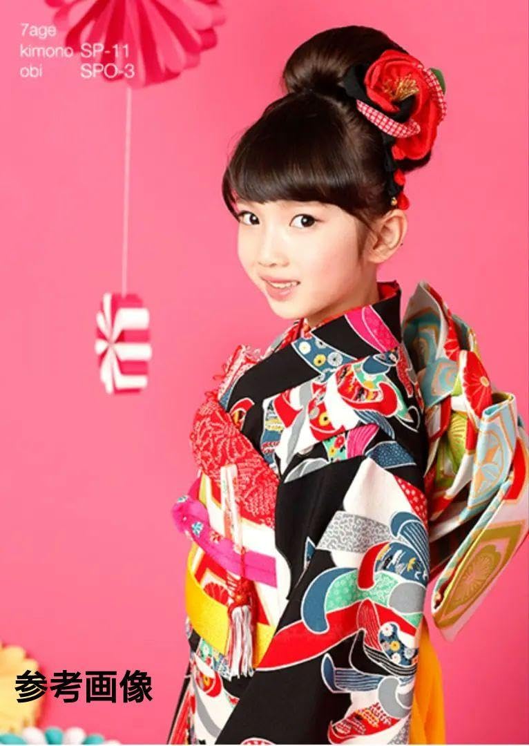 七五三　7歳　紅型　着物　襦袢付き 楽天市場】【レンタル】753 七五三 着物 7歳 フルセット 女の子