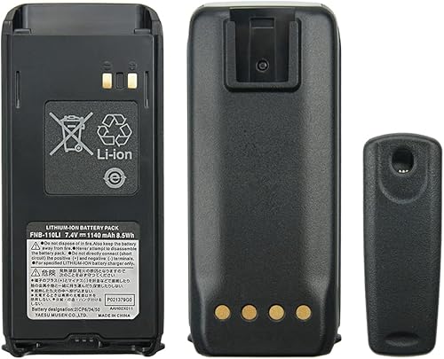 7.4V 1140mAh FNB-110LI Batería de repuesto para Horizon estándar HX290 HX290S Boat Marine Radios Batería con clip para cinturón