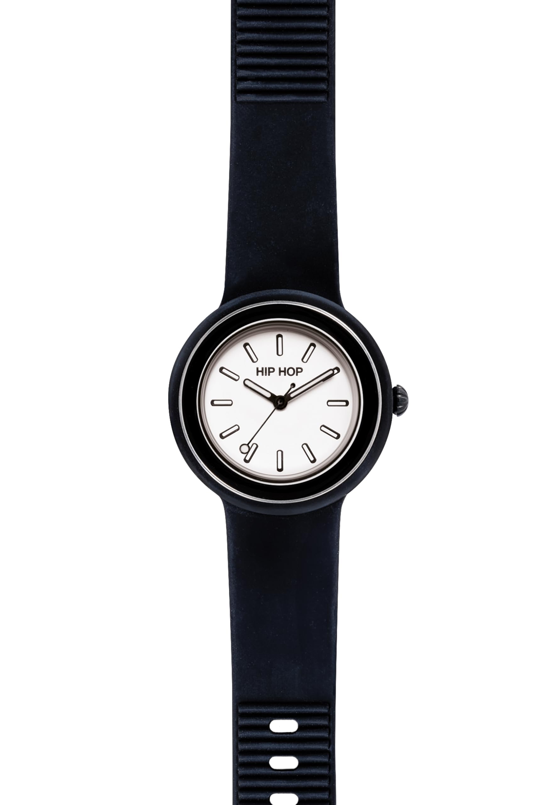 HIP HOP, Collezione Hero.DOT Bezel, Orologio Donna con Cinturino in Silicone Eco-Friendly, Resistente all'Acqua, Cassa 34 mm Trasparente, Lunetta in Metallo e Resina Matt, Idea Regalo Donna