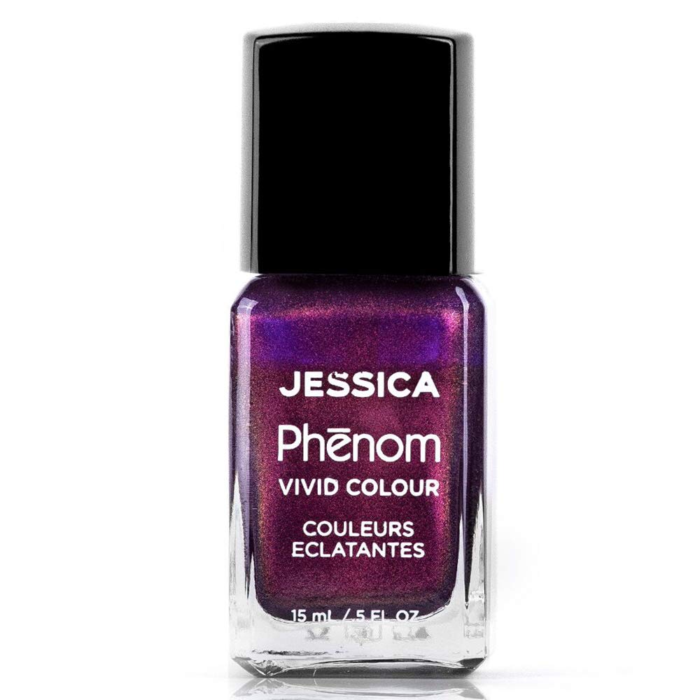 JESSICAPhenom Vivid Colour Nail Polish | Long-lasting Gel-like Nail Polish without UV Lights coming in vivid & pigmented colours | Red Beryl | 14 ml