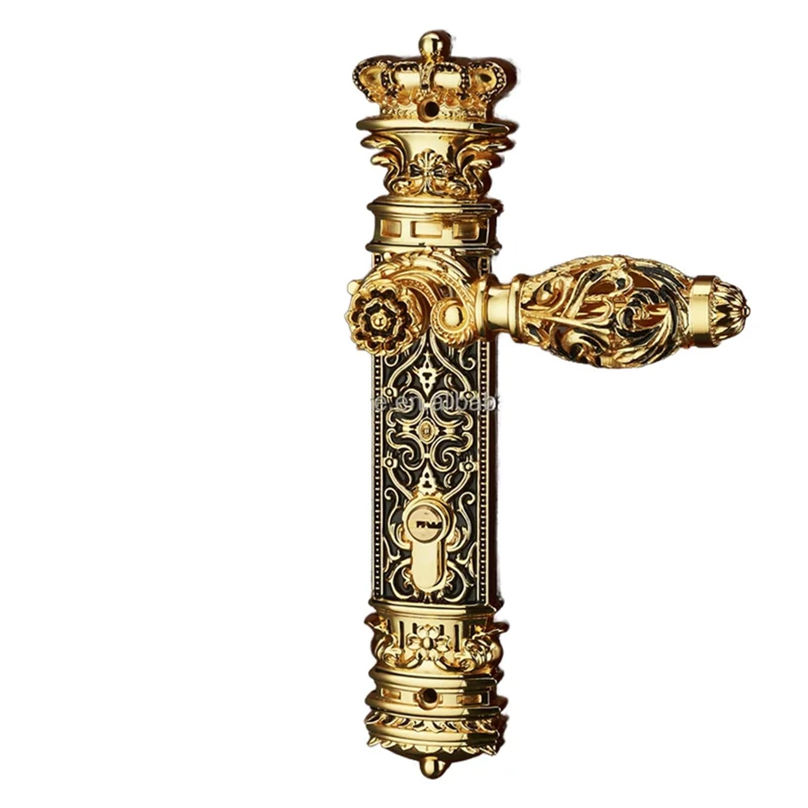 Serrure à poignée de porte en bois zinc pour préserver l'intimité de votre famille