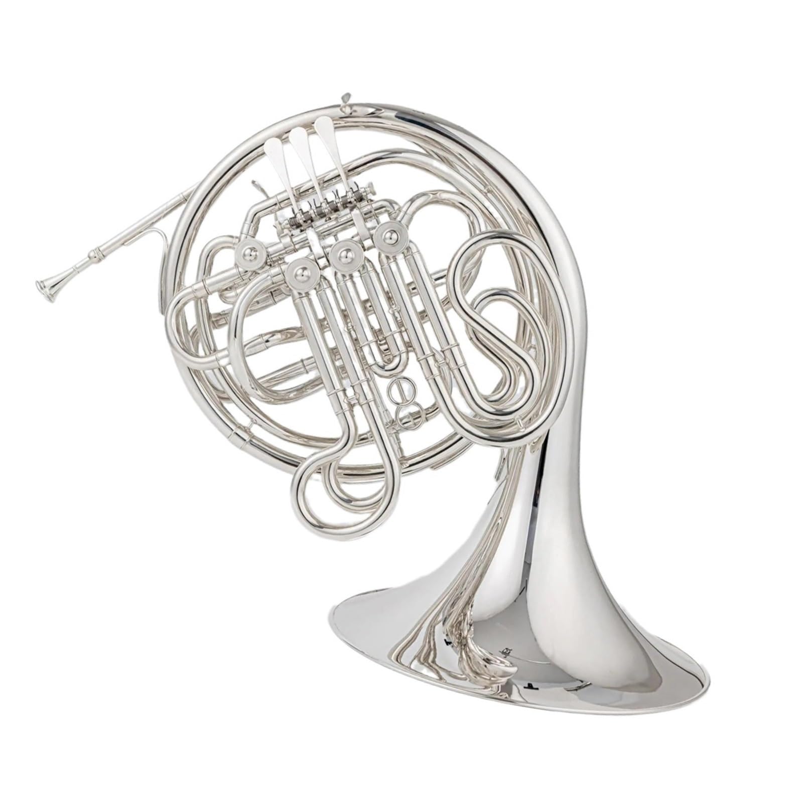 Waldhorn Waldhorn Integral Doppel 4 Klappen F Stimmung Bb Stimmung Silber Mit Zubehör