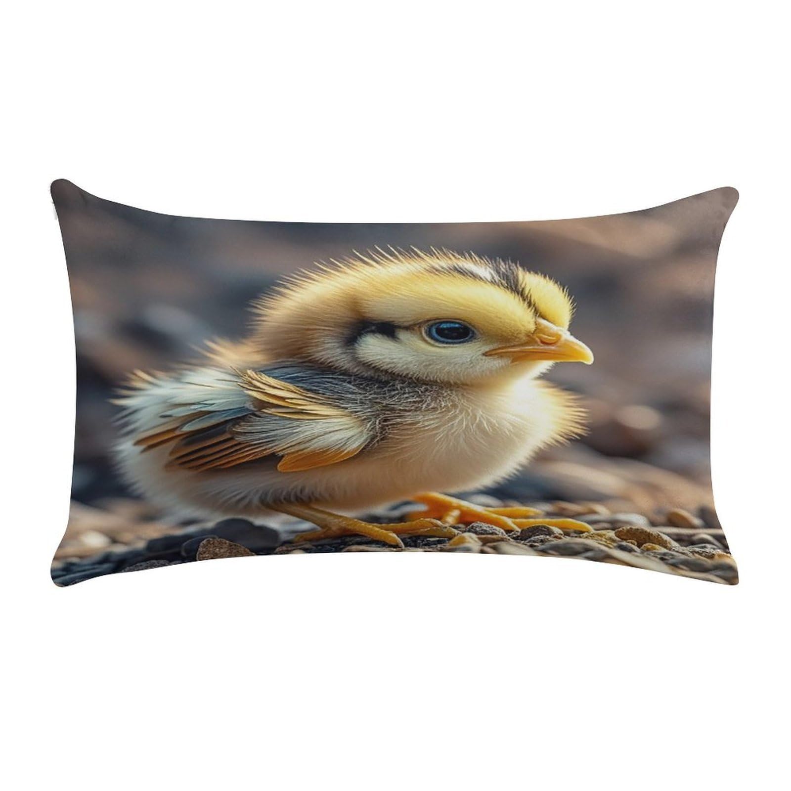 Chicken Chick Pillow Case Decorative Rectangle Throw Pillow Cover Soft Plush Pillowcase Cozy Cushion Case Modern Pillow Sham Cushion Cover for Bedroom Sofa Couch 20 X 12 Inch