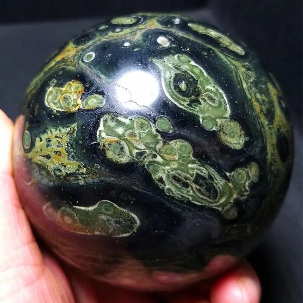 Decorative Ornaments Jasper Ball Quartz Crystal Ball Decorative Ornaments (Size : 150-200g)