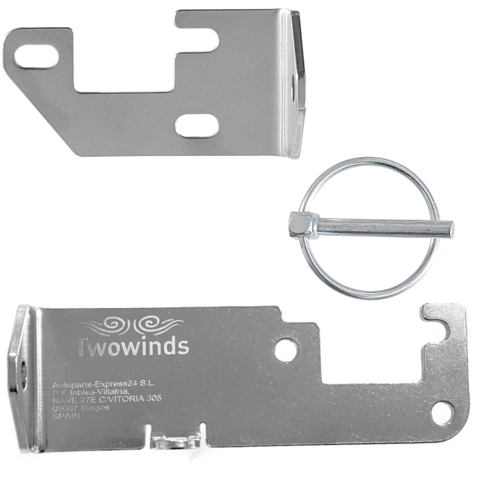Twowinds - Serratura Blocco Anti-Effrazione Compatibile con Fiat Ducato, Citroën Jumper, Peugeot Boxer (dal 2006) - Tetto H1 H2 - Portellone Posteriore - Protezione Antifurto - Blocca Porta Sicura