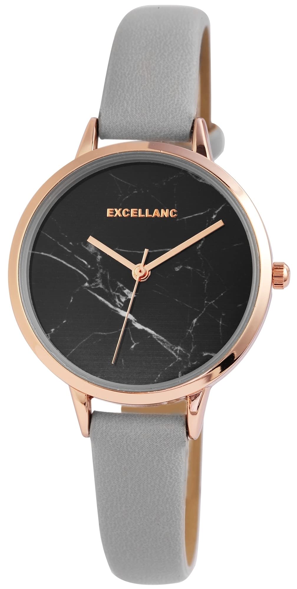 Excellanc Orologio Da Donna Analogico – Cinturino In Pelle Sintetica E Cassa In Metallo, Colore Nero - 2