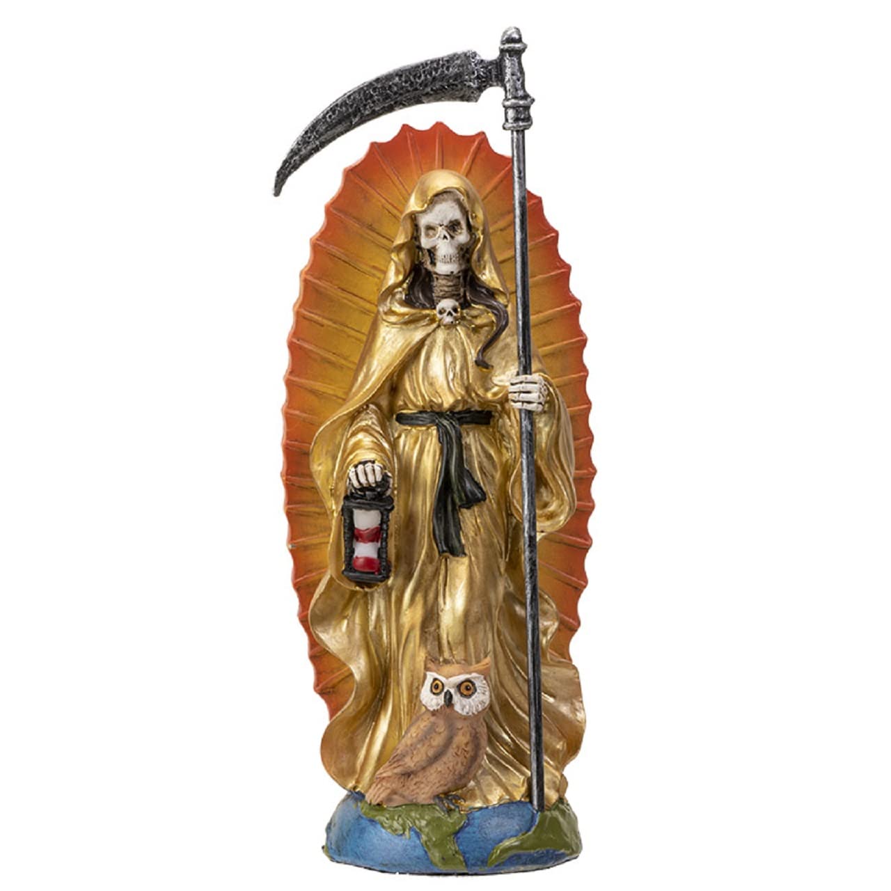 Pacific Giftware Gold Pacific Trading Santa Muerte Gown Figurine Death 7 Inch